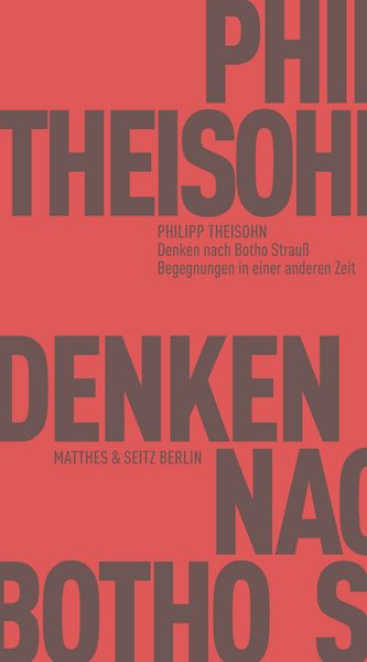 Produktbild: Denken nach Botho Strau&szlig;