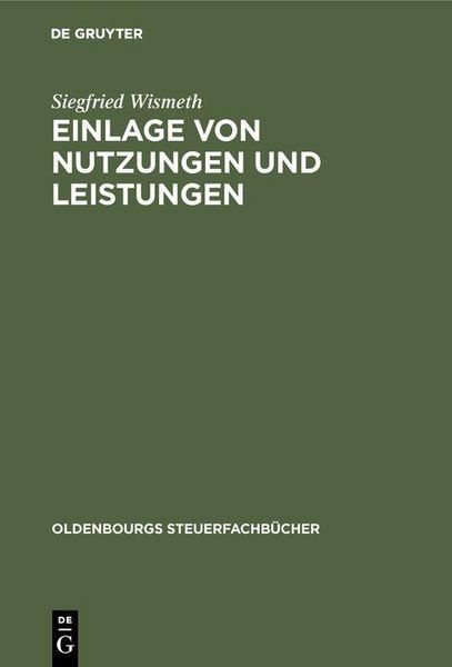 Produktbild: Einlage von Nutzungen und Leistungen