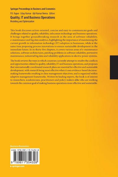 Produktbild: Quality, IT and Business Operations
