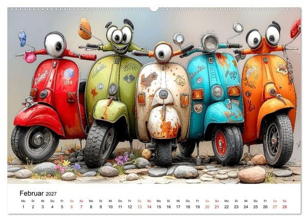 Produktbild: Rost & Roll - Altmetall mit Charakter (Wandkalender 2027 DIN A2 quer), CALVENDO Monatskalender