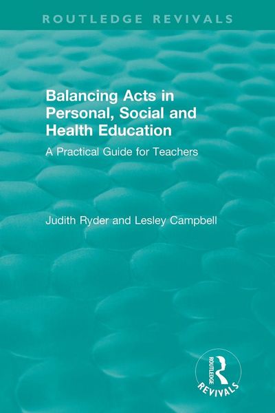 Produktbild: Balancing Acts in Personal, Social and Health Education