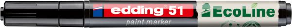 Edding 51 EcoLine 4-51-001 Lackmarker Schwarz 1 mm, 2mm