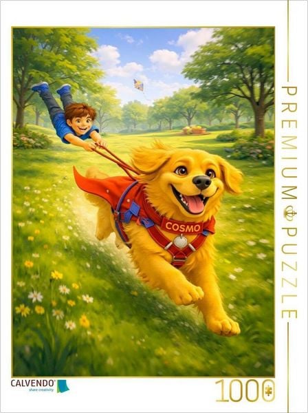 CALVENDO Puzzle COSMO - Der Alltagsheld auf vier Pfoten | 1000 Teile Lege-Größe 64 × 48 cm Foto-Puzzle für glückliche Stunden