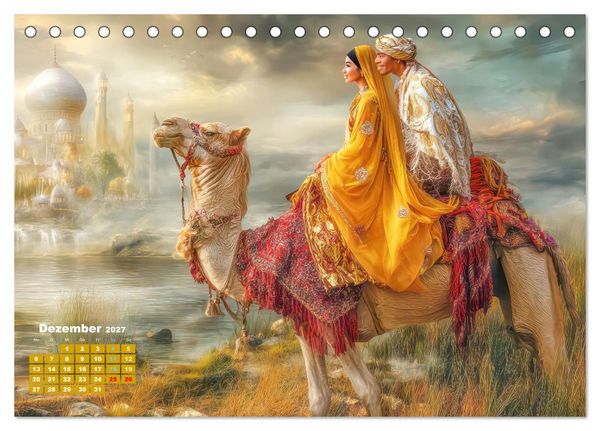 Produktbild: Der Zauber des Orients - Poetische Fantasiewerke (Tischkalender 2027 DIN A5 quer), CALVENDO Monatskalender
