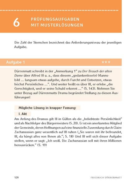 Produktbild: Der Besuch der alten Dame - Textanalyse und Interpretation