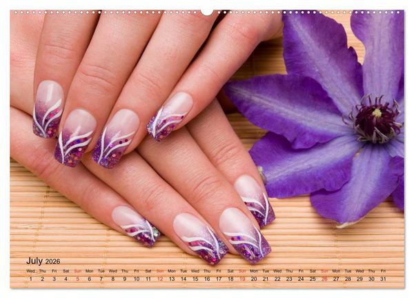 Produktbild: Transient Art &ndash; Nail Art Episode 1 (High Quality Premium Wall Calendar 2026 DIN A2 landscape),CALVENDO 12 Month Wall Calendar