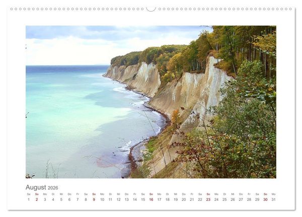 Produktbild: R&uuml;genliebe - Eine Hommage an die Ostseeinsel R&uuml;gen (Wandkalender 2026 DIN A2 quer), CALVENDO Monatskalender