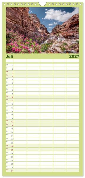 Produktbild: Familienplaner 2027 - Petra Impressionen mit 5 Spalten (Wandkalender, 21 x 45 cm) CALVENDO