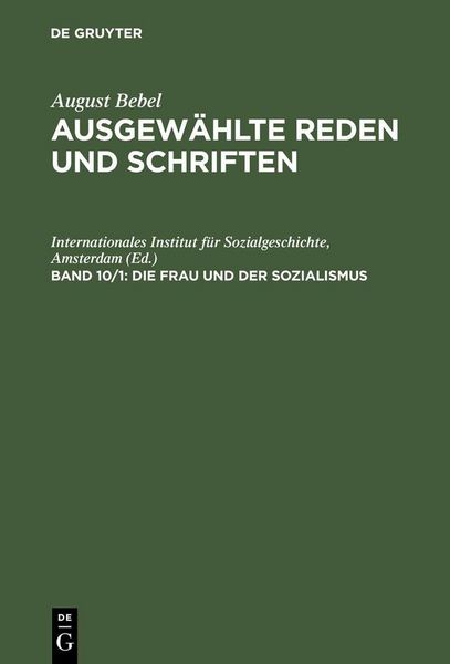 Produktbild: Die Frau und der Sozialismus
