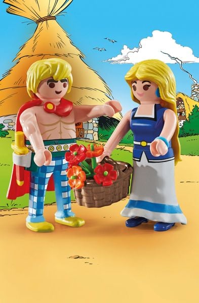 Produktbild: Playmobil&reg; Asterix Tragicomix und Falbala 71544