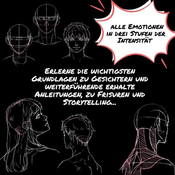 Produktbild: Manga Gesichter & Emotionen zeichnen