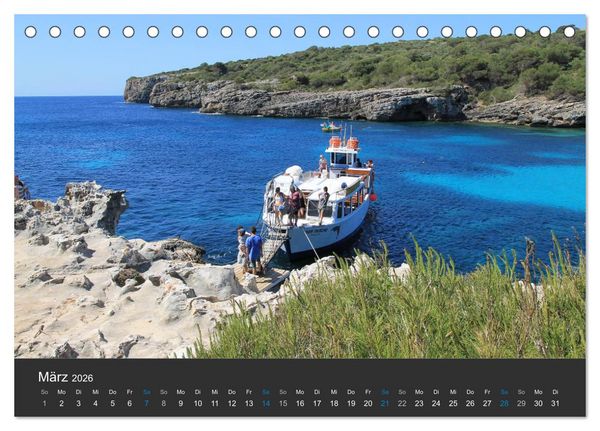 Produktbild: Menorcas unber&uuml;hrte Natur (Tischkalender 2026 DIN A5 quer), CALVENDO Monatskalender