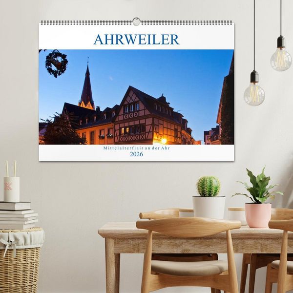 Produktbild: Ahrweiler - Mittelalterflair an der Ahr (Wandkalender 2026 DIN A2 quer), CALVENDO Monatskalender