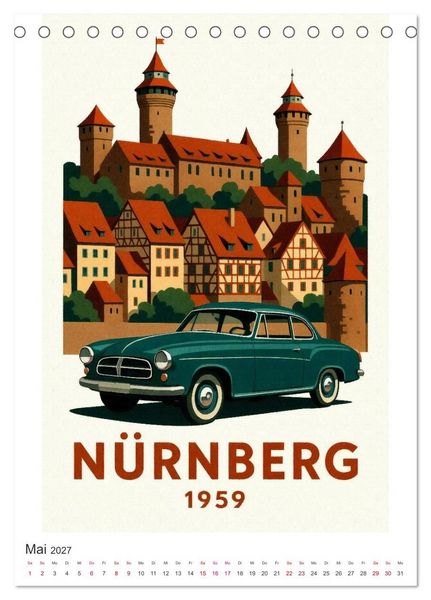 Produktbild: Stadtbilder und Stra&szlig;enlegenden (Tischkalender 2027 DIN A5 hoch), CALVENDO Monatskalender