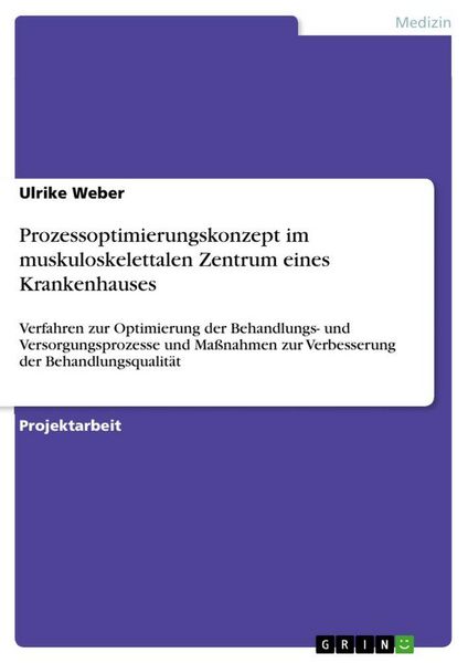 Produktbild: Prozessoptimierungskonzept im muskuloskelettalen Zentrum eines Krankenhauses