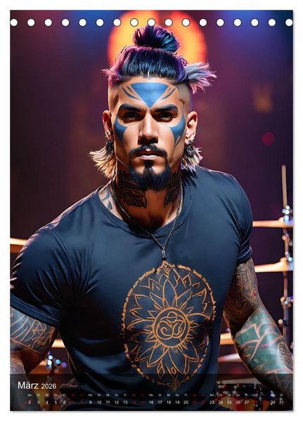 Produktbild: Rockstars - Live on Stage (Tischkalender 2026 DIN A5 hoch), CALVENDO Monatskalender
