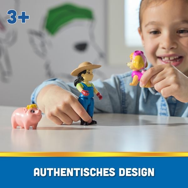 Produktbild: PAW Patrol Hero Pups &ndash; Actionfigurenset mit Skye Hundefigur, B&auml;uerin Yumi Figur und 1 Schweinchen