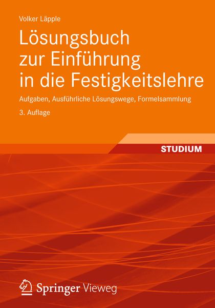 Produktbild: L&ouml;sungsbuch zur Einf&uuml;hrung in die Festigkeitslehre
