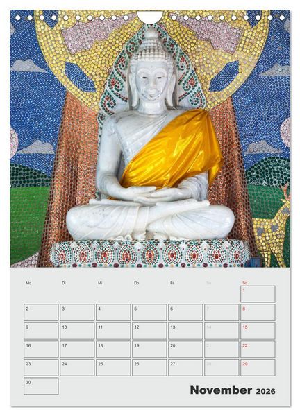 Produktbild: BUDDHA - Das sanfte L&auml;cheln (Wandkalender 2026 DIN A4 hoch), CALVENDO Monatskalender