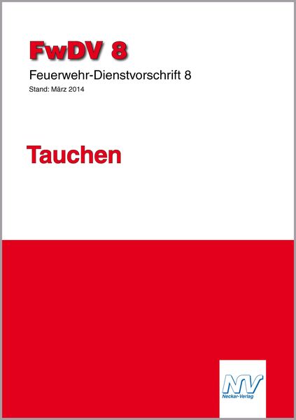 Produktbild: Feuerwehr-Dienstvorschrift 8 (FwDV 8)