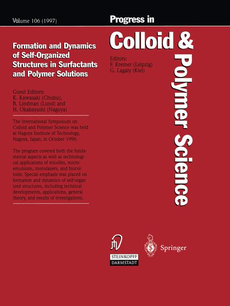 Produktbild: Formation and Dynamics of Self-Organized Structures in Surfactants and Polymer Solutions