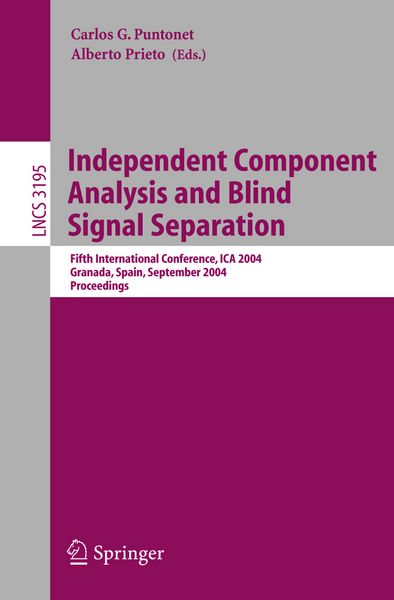 Produktbild: Independent Component Analysis and Blind Signal Separation