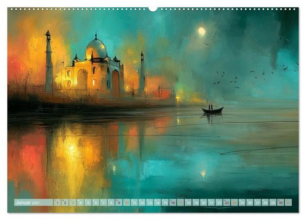 Produktbild: Visionen aus Linie und Raum (hochwertiger Premium Wandkalender 2027 DIN A2 quer), Kunstdruck in Hochglanz