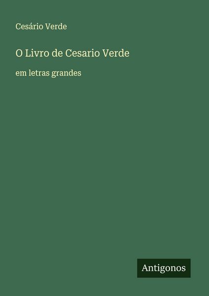 Produktbild: O Livro de Cesario Verde