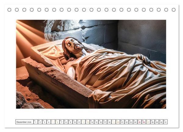 Produktbild: Durch das Jahr mit Jesus (Tischkalender 2026 DIN A5 quer), CALVENDO Monatskalender