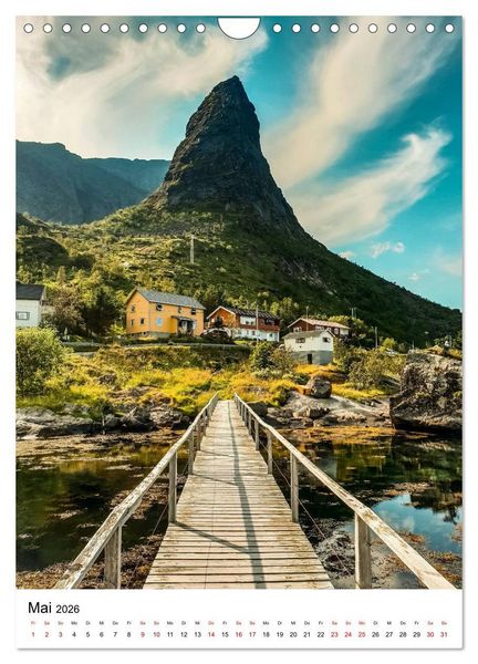 Produktbild: Norwegen - Eine Reise durch das skandinavische Land. (Wandkalender 2026 DIN A4 hoch), CALVENDO Monatskalender