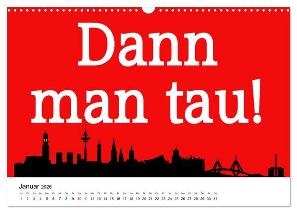 Produktbild: Hamburger Schnack (Wandkalender 2026 DIN A3 quer), CALVENDO Monatskalender