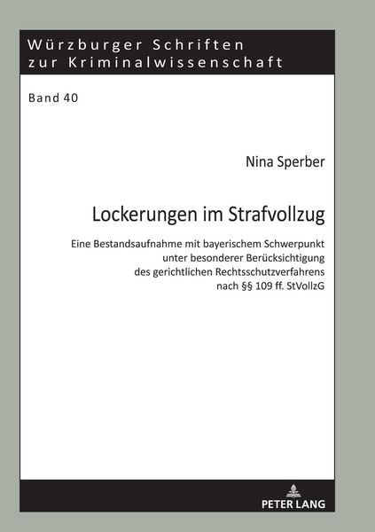Produktbild: Lockerungen im Strafvollzug