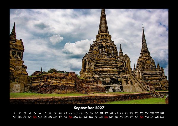 Produktbild: Tempel 2027 Fotokalender DIN A3
