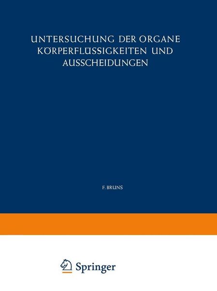 Produktbild: Untersuchung der Organe K&ouml;rperfl&uuml;ssigkeiten und Ausscheidungen