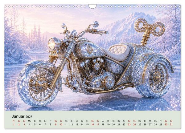Produktbild: STEAMPUNK Motorcycles (Wandkalender 2027 DIN A3 quer), CALVENDO Monatskalender