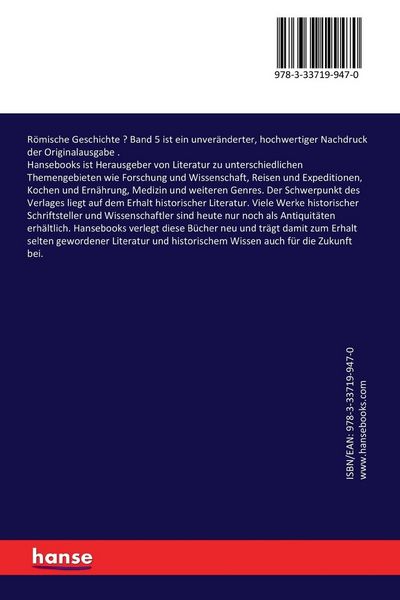 Produktbild: R&ouml;mische Geschichte - Band 5
