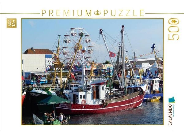 CALVENDO Puzzle Büsumer Hafen / Nordsee | 500 Teile Lege-Größe 48 × 36 cm Foto-Puzzle für Erwachsene