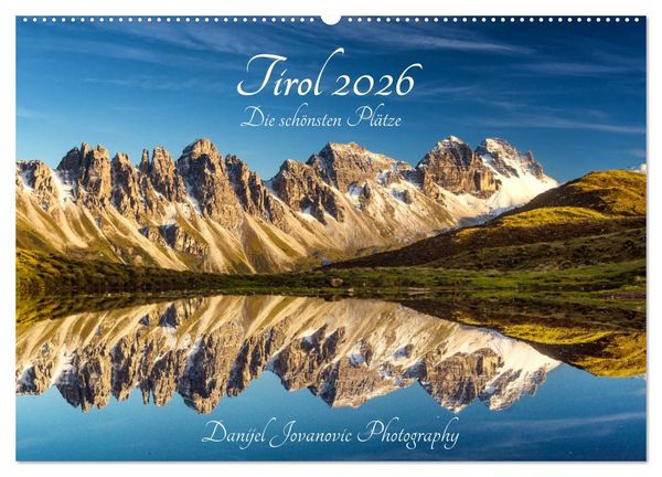Produktbild: Tirol 2026 - die sch&ouml;nsten Pl&auml;tze (Wandkalender 2026 DIN A2 quer), CALVENDO Monatskalender