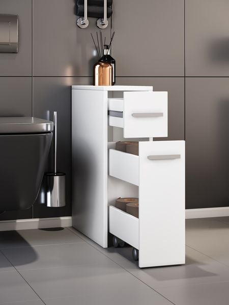Produktbild: Holz Badm&ouml;bel Nischenschrank Raumteiler Bad Zalo