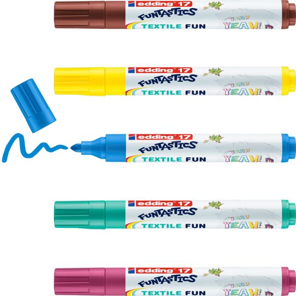 Produktbild: Edding 17 Funtastics Textilmaler sortiert 5St Set