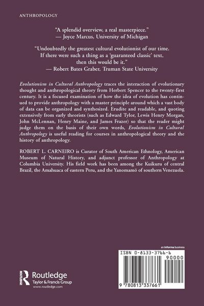 Produktbild: Evolutionism In Cultural Anthropology