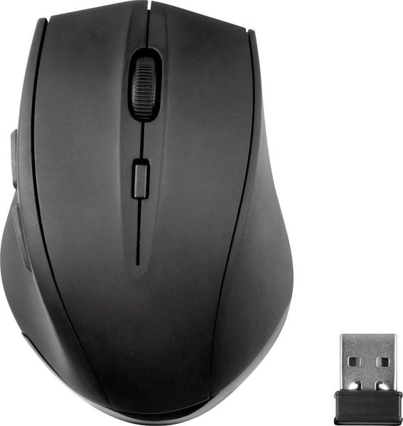 SPEEDLINK CALADO Silent Mouse - Wireless USB, rubber-black