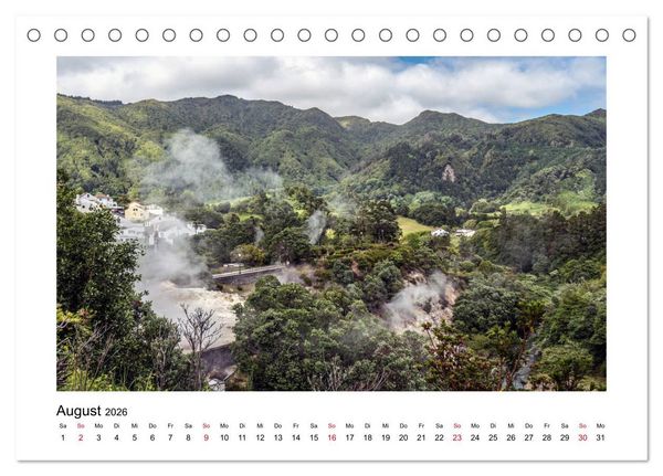 Produktbild: Sao Miguel - Die ganze Vielfalt der Azoren (Tischkalender 2026 DIN A5 quer), CALVENDO Monatskalender