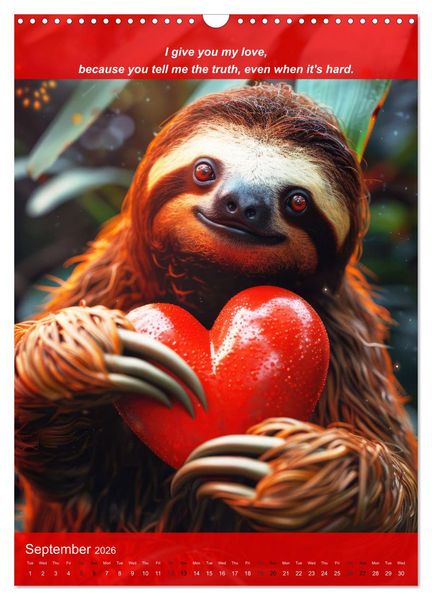 Produktbild: I'll give you my love (Wall Calendar 2026 DIN A3 portrait), CALVENDO 12 Month Wall Calendar