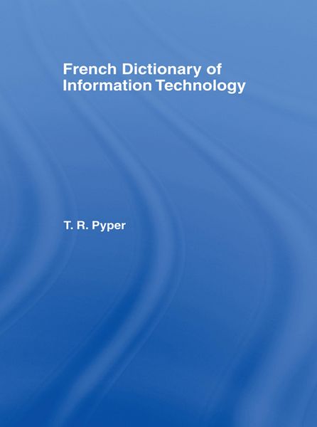 Produktbild: French Dictionary of Information Technology