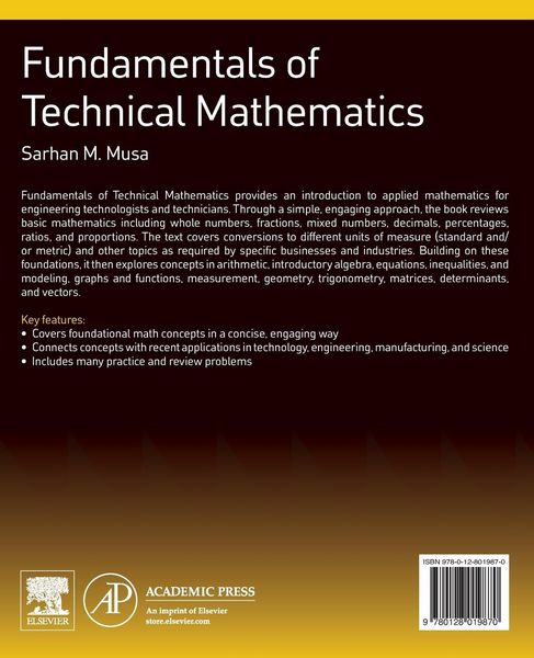 Produktbild: Fundamentals of Technical Mathematics