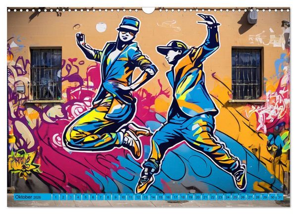 Produktbild: Lebensart Hip Hop (Wandkalender 2026 DIN A3 quer), CALVENDO Monatskalender