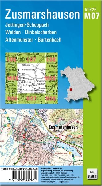 Produktbild: Zusmarshausen 1:25 000