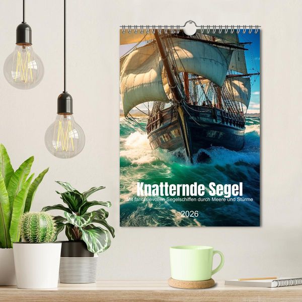 Produktbild: Knatternde Segel (Wandkalender 2026 DIN A4 hoch), CALVENDO Monatskalender