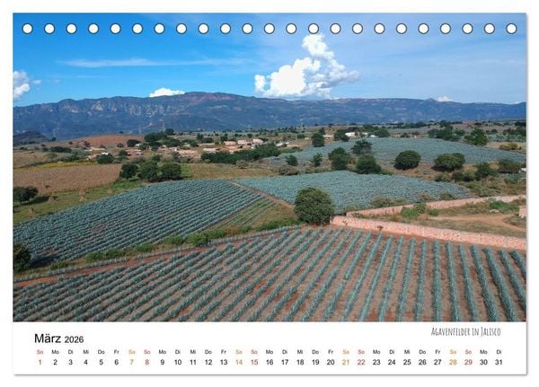 Produktbild: Mexiko aus der Vogelperspektive (Tischkalender 2026 DIN A5 quer), CALVENDO Monatskalender